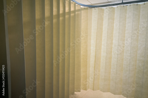 Hanging Dividing Curtain In A Hospital Ward Folding Room Divider Hanging Dividing Curtain In A Hospital Ward Folding Room Divider Privacy With Multiple