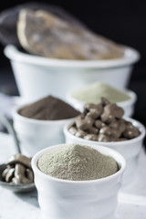 Ancient minerals - luxury face and body spa treatment, clay powder and mask