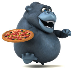 Fun gorilla - 3D Illustration