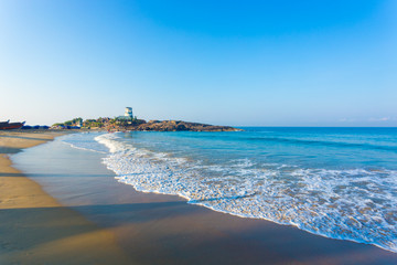 Kovalam Beach Life Guard Aid Post Ocean Outcrop H