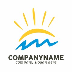 Holiday logo icon vector template