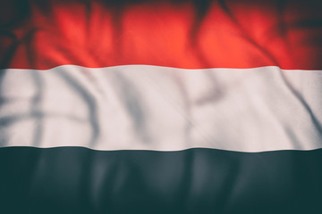 Obraz premium Republic of Yemen flag waving