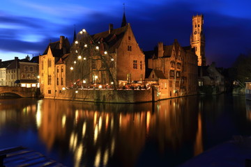 Fototapeta na wymiar Classic view of Bruges, Belgium