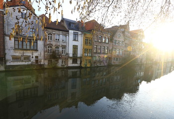Gent in the morning sun, Belgium