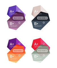 Abstract infographic banners for your content