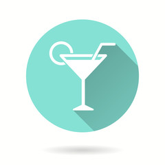 Cocktail - vector icon.