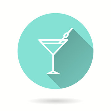 Cocktail - vector icon.