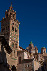 Fototapeta na wymiar Mudejar Cathedral of Santa Maria de Mediavilla (13th century), Teruel. Aragon, Spain