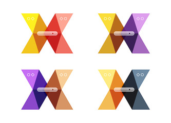 Vector arrow infographics business templates set