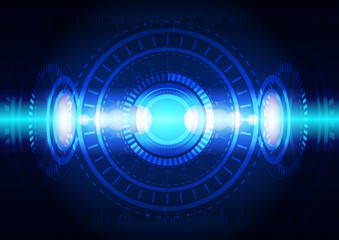 Abstract digital technology background or futuristic interface.