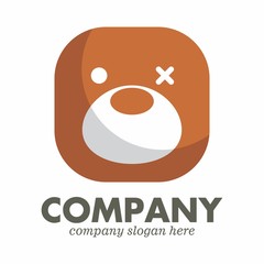 Teddy Bear logo icon vector template