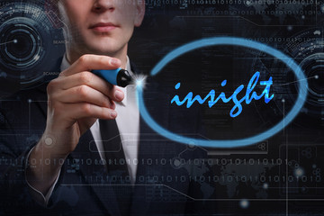 Business, Technology, Internet and network concept. Young busine