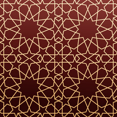 Arabic geometric art, seamless pattern - 133477897