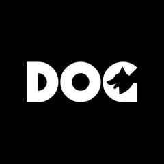 Initial Letter Dog Icon Logo