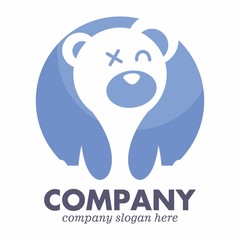 Teddy Bear logo icon vector template