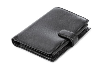 Black leather wallet