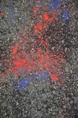 Fototapeta na wymiar colori sull'asfalto - Color asphalt