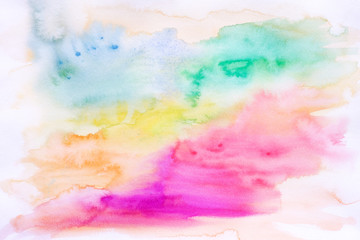 Abstract colourful watercolor background