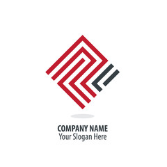 Initial Letter P R Maze Concept Design Logo