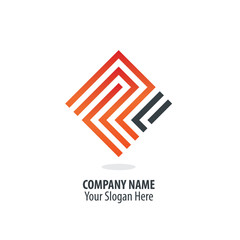 Initial Letter P R Maze Concept Design Logo