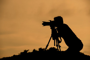 photographer silhouette