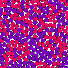 Hearts shapes for Saint Valentine holiday, greeting decoration