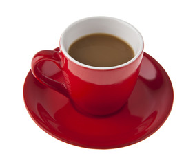 red coffee Cup