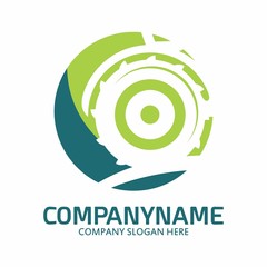 Wheels logo icon vector template