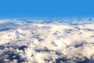 Beautiful Sky view through plane window