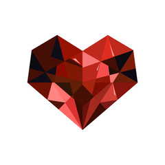 red heart diamond