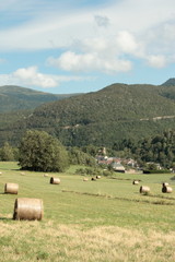 Meule de foin dans l'Aude, Pyrénées