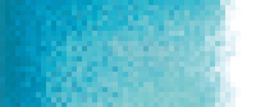 Pixel Blue Background For Card Or Poster - Isolated Vector Illustration