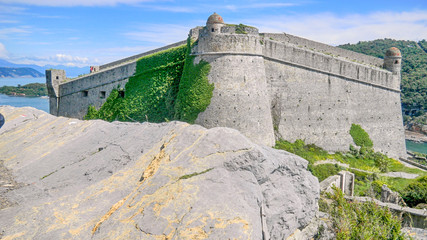 Doria Castle at Portovenere, near Cinque Terre, La Spezia, Italy
