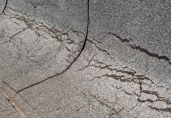 damaged  roofing felt