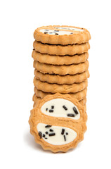 cookies with chocolate glaze