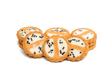 cookies with chocolate glaze