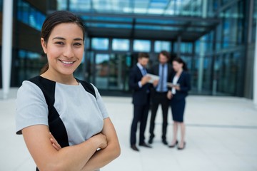 Portrait of a confident businesswoman smiling