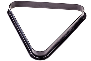 Pool triangle on white