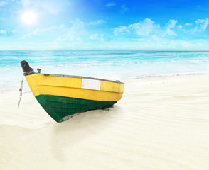 Boat on the beach.