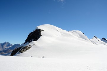 Fototapeta na wymiar View of the Breithorn summit, Zermatt, Switzerland