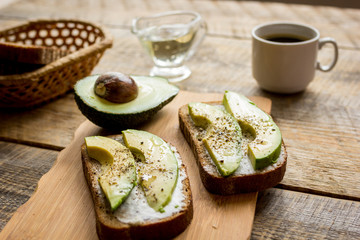 making sandwiches with avocado healthy organic food