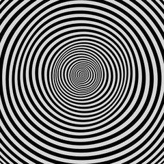 Fototapeta premium Black and White Background. Pattern With Optical Illusion.