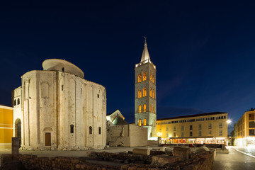 St.Donatus church on the Roma Capitolium in Zadar. Croatia.