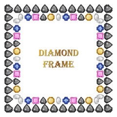 Diamonds square frame