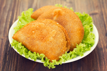 typical portuguese snack ricoes de carne
