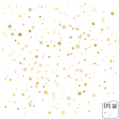 Gold Confetti celebration, Falling golden abstract decoration fo
