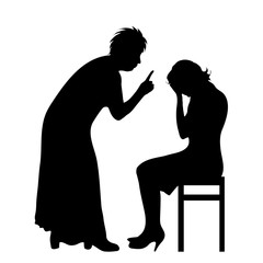 Vector silhouette of couple.