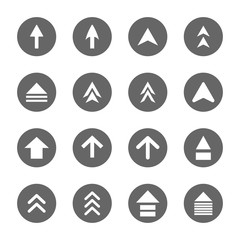 arrow design sign icons set