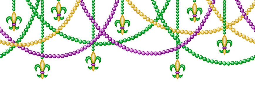Mardi Gras Beads Border Images – Browse 1,256 Stock Photos, Vectors, and  Video