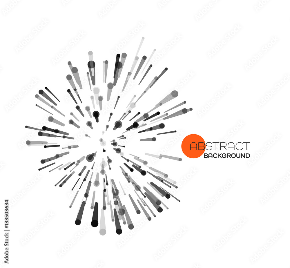Poster vector explosion lines